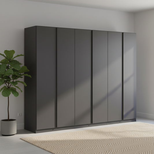 Novus 6 Door Decor Hinged Wardrobe - 271cm