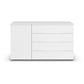 Rauch Novus Large 1 Door 4 Drawer Chest in White- W140cm - Front View