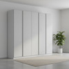 Rauch Novus Silk Grey 5 Door Hinged Wardrobe  W226cm Height 210cm