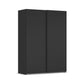 Small 2 Door Black Sliding door Wardrobe by Rauch Orange Plus Collection Name Contido