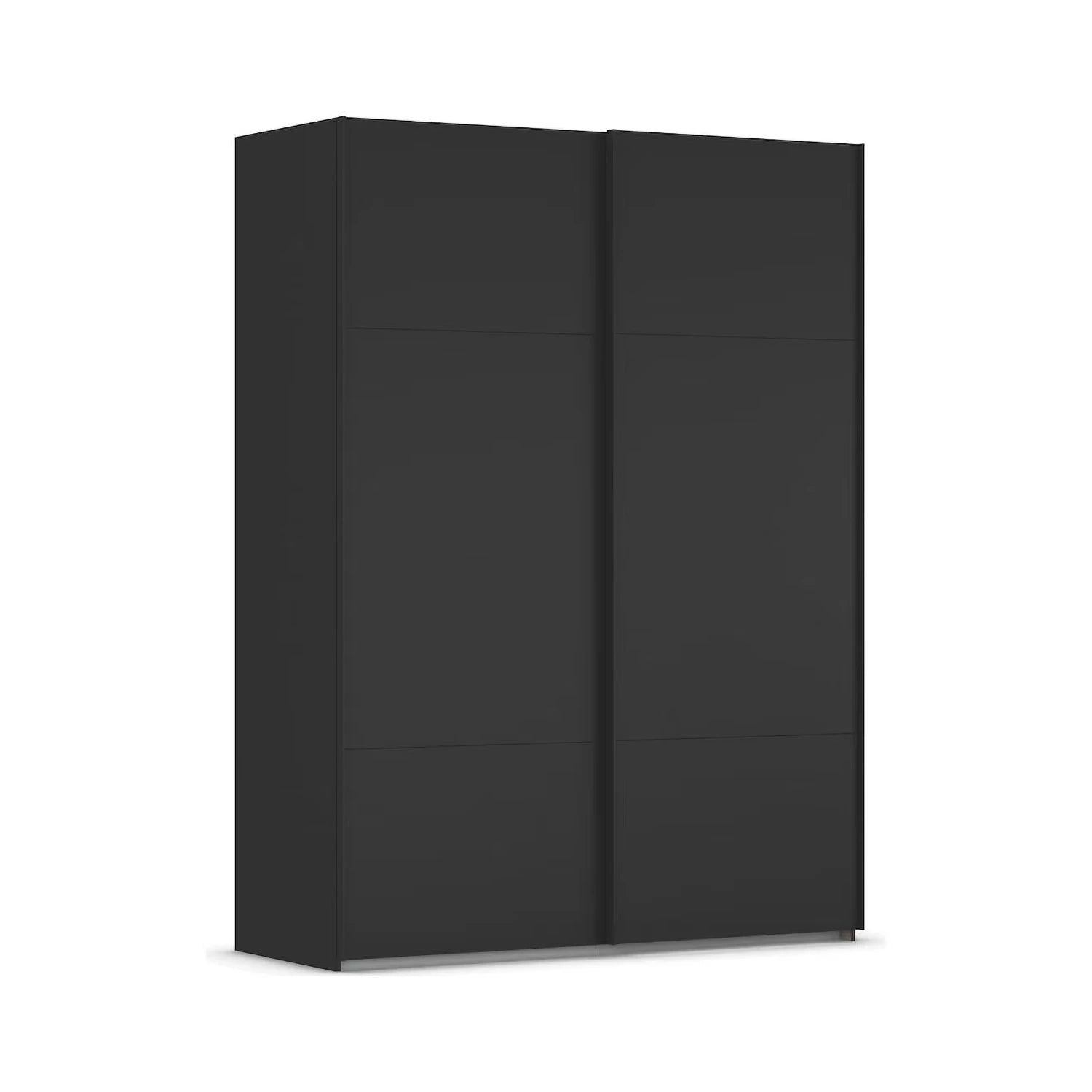 Small 2 Door Black Sliding door Wardrobe by Rauch Orange Plus Collection Name Contido