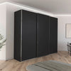Rauch Orange Plus Contido Large 3 Door Sliding Wardrobe in Black Colour 
