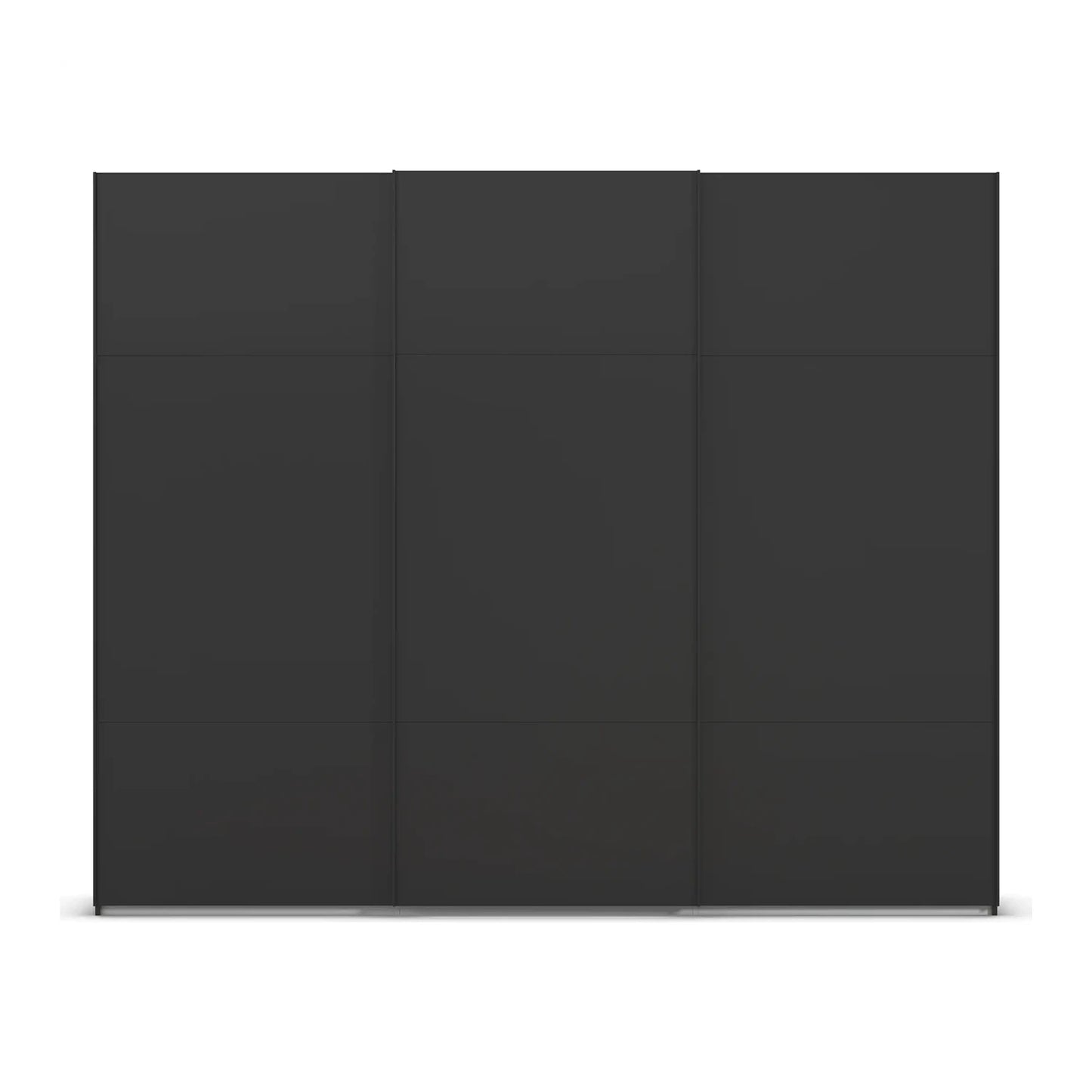 Modern and Premium Rauch Orange Plus Contido 3 Door Sliding Wardrobe in Black Colour