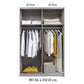 Rauch Freja Glass Door Sliding Wardrobe internal compartments lifestyle image