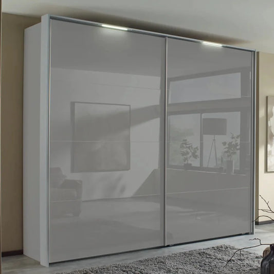 Passepartout Light Frame for Elon Sliding Door Wardrobes - Styled in a Bedroom