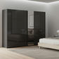 Rauch Graphite Perth Sliding Door Wardrobe