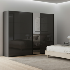 Rauch Graphite Perth Sliding Door Wardrobe