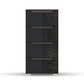 Rauch Perth 4 Drawer Basalt Glass Narrow Chest - Front view