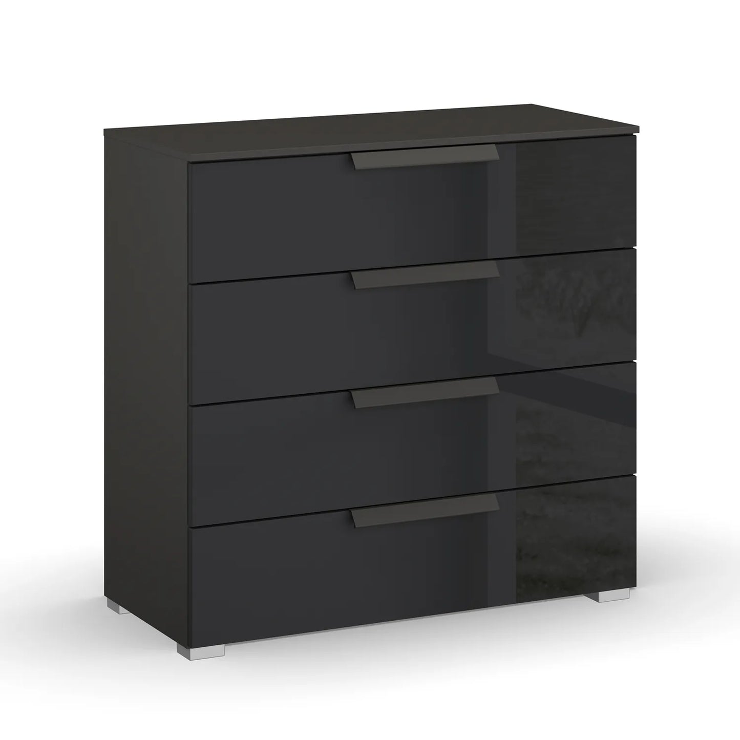 Rauch Perth 4 Drawer Basalt Glass Wide Chest 