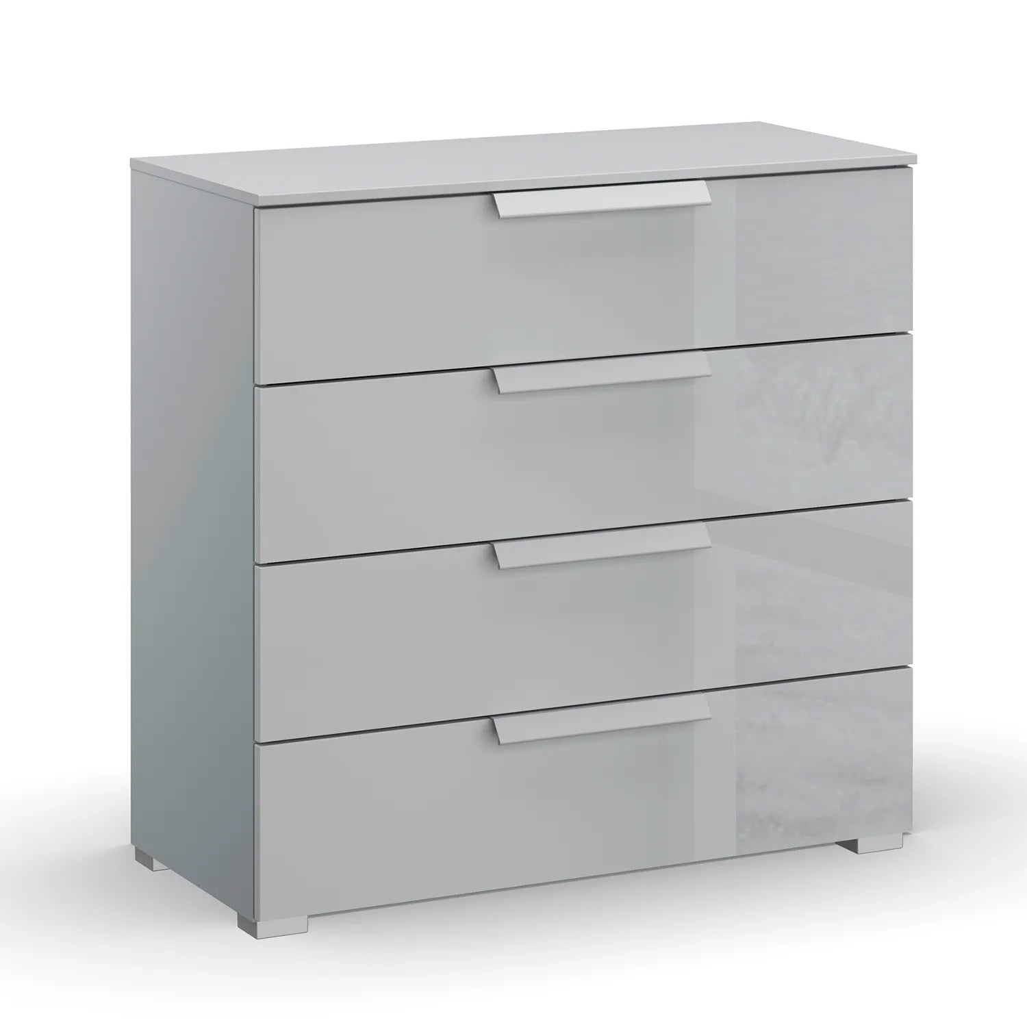 Rauch Perth 4 Drawer Silk Grey Glass Wide Chest 
