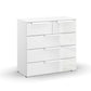 Rauch Perth 5 Drawer White Glass Chest 