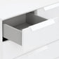 Rauch Perth 5 Drawer White Glass Chest - Drawer Close view