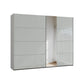 Rauch Silk Grey Perth Sliding Door Wardrobe With Mirror