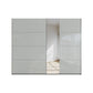 Rauch Silk Grey Perth Sliding Door Wardrobe With Mirror