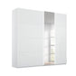 Rauch Perth White Glass Sliding Door Wardrobe