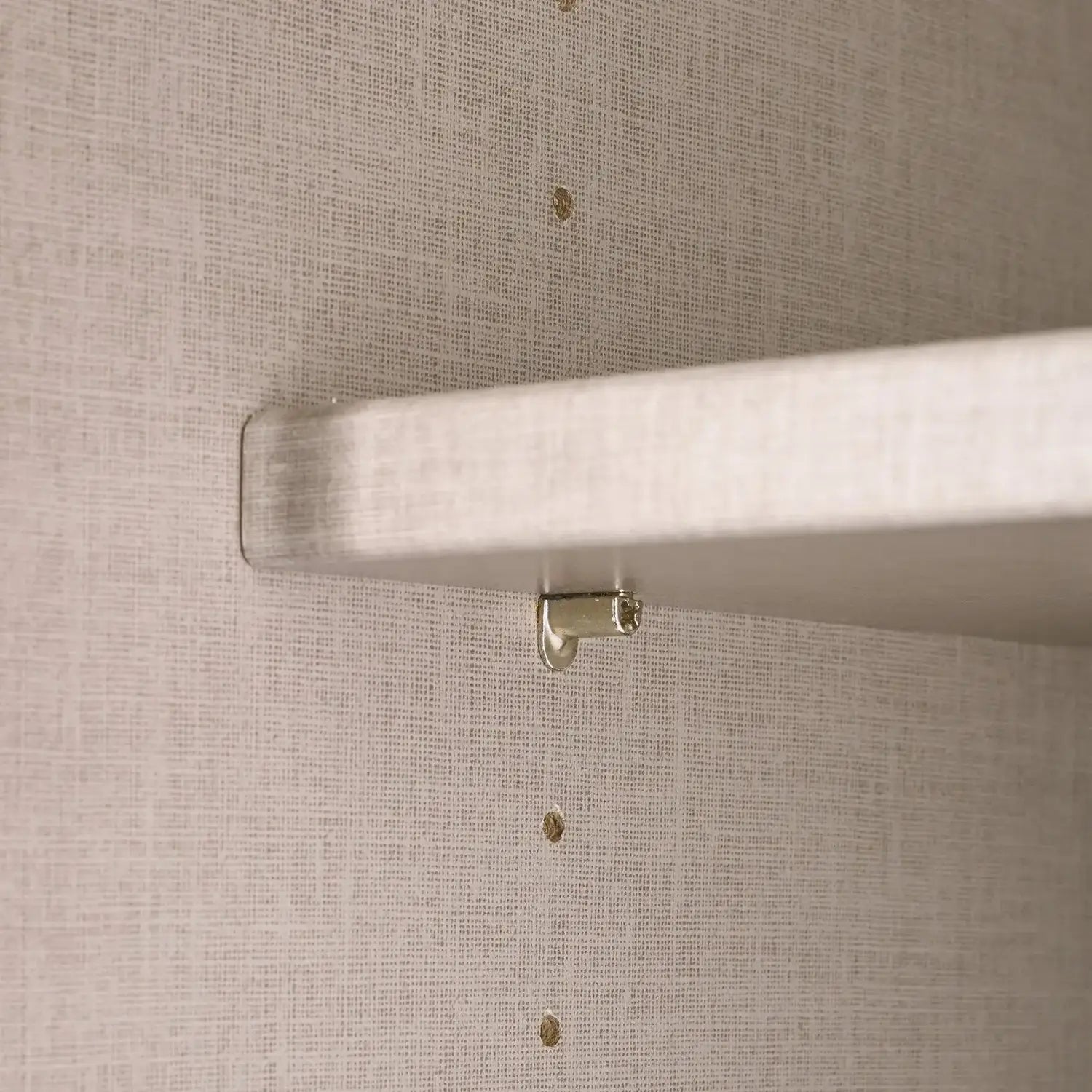 Rauch Perth White Glass Sliding Door Wardrobe - Shelf Closeup view