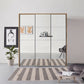 Rauch Prism Artisan Oak 3 Door Full Mirror Sliding Wardrobe - 203cm - With Frame Styled in a Bedroom