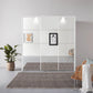 Rauch Prism White 3 Door Full Mirror Sliding Wardrobe - 203cm - Passepartout Frame with Light - Lifestyle Image