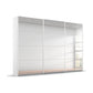 Rauch Prism White 3 Door Full Mirror Sliding Wardrobe - 271cm