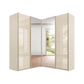 Rauch Lema Glass 4 Door Sliding Corner Wardrobe with Mirror