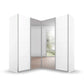 Rauch Lema Décor 4 Door Sliding Corner Wardrobe with Mirror