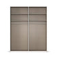 Rauch Ricco 4 Door Hinged Wardrobe With Glass Frame Door internal compartments