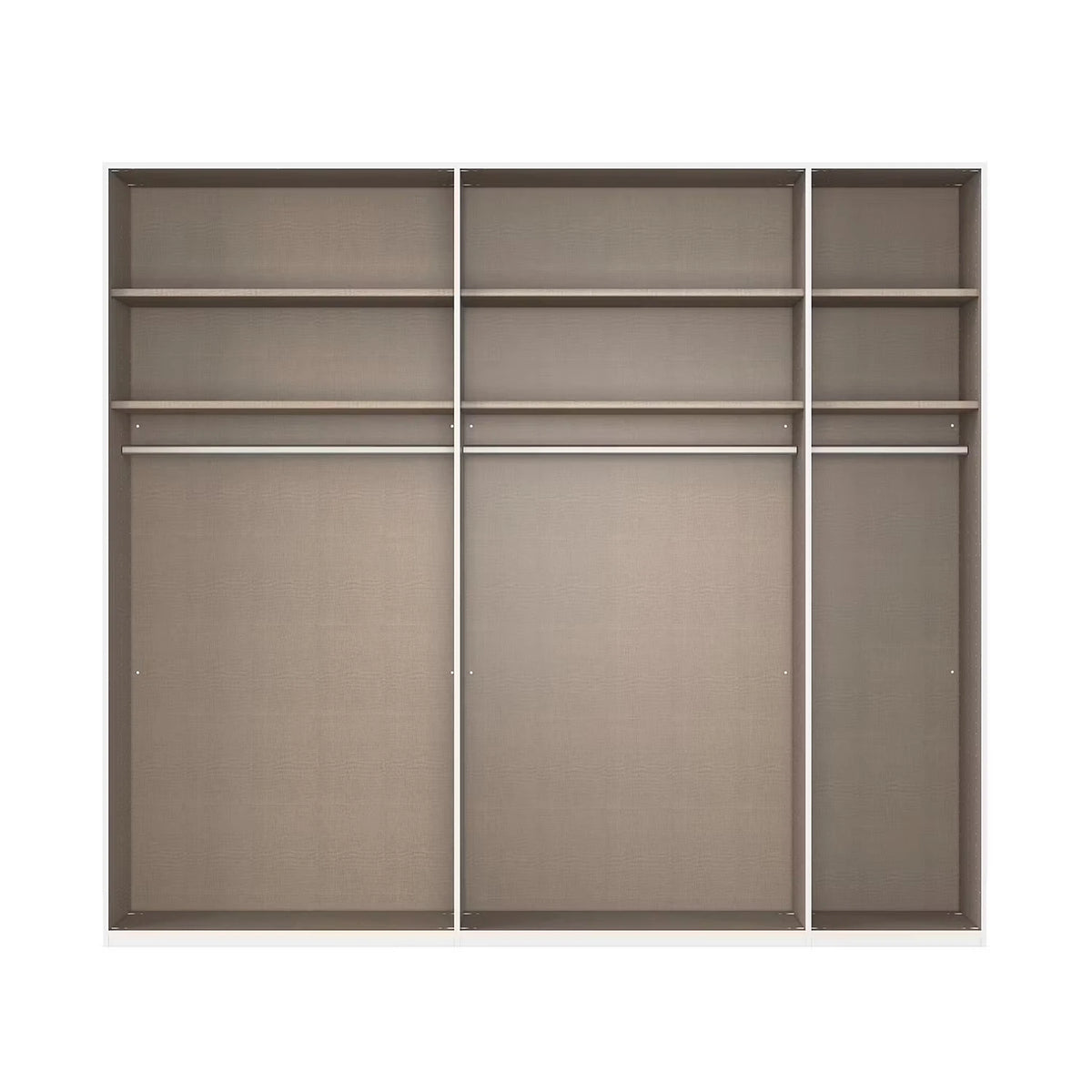 Rauch Ricco 5 Door Hinged Wardrobe With Glass Frame Door internal compartment