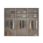 Rauch Ricco 6 Door Hinged Wardrobe With Glass Frame Door internal compartments lifestyle image