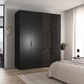 Rauch Ricco 200cm 4 Door Glass Frame Wardrobe