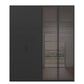 Rauch Ricco 4 Door Hinged Wardrobe With Glass Frame Door front view