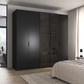 Rauch Ricco Black Range 5 Door Wardrobe