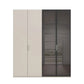 Rauch Ricco 4 Door Hinged Wardrobe With Glass Frame Door in Champagne front view