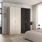 Rauch Ricco Alpine White 4 Door Hinged Wardrobe
