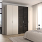 Rauch Ricco 250cm 5 Door Glass Frame Wardrobe