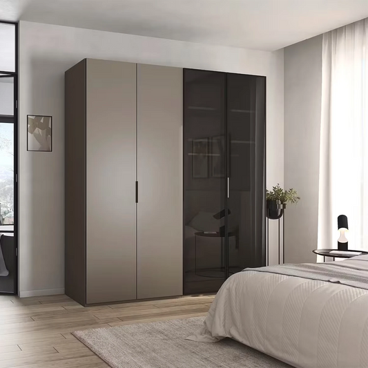 Rauch Ricco 4 Door Hinged Wardrobe With Glass Frame Door