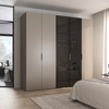 Rauch Ricco 5 Door Hinged Wardrobe With Glass Frame Door