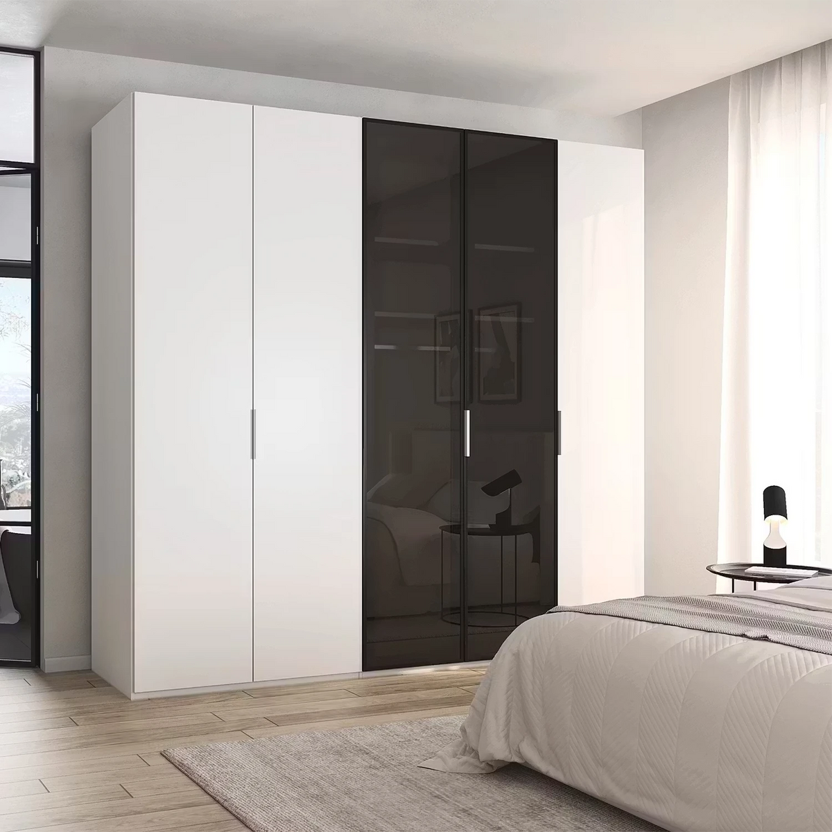 Rauch Ricco Alpine White 5 Door Hinged Wardrobe