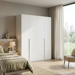 Rauch Heaven 201cm 4 Door Hinged Wardrobe with Décor Doors