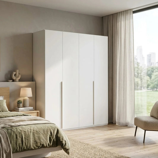 Rauch Heaven 201cm 4 Door Hinged Wardrobe with Décor Doors