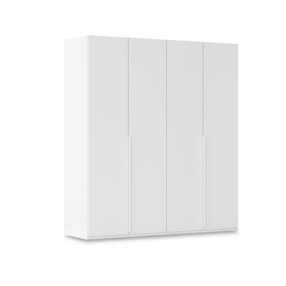 Rauch Heaven 4 Door Hinged Wardrobe with Décor Doors in White