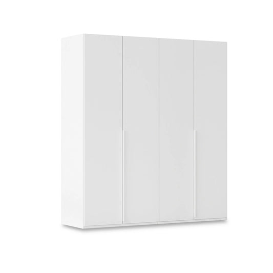 Rauch Heaven 4 Door Hinged Wardrobe with Décor Doors in White