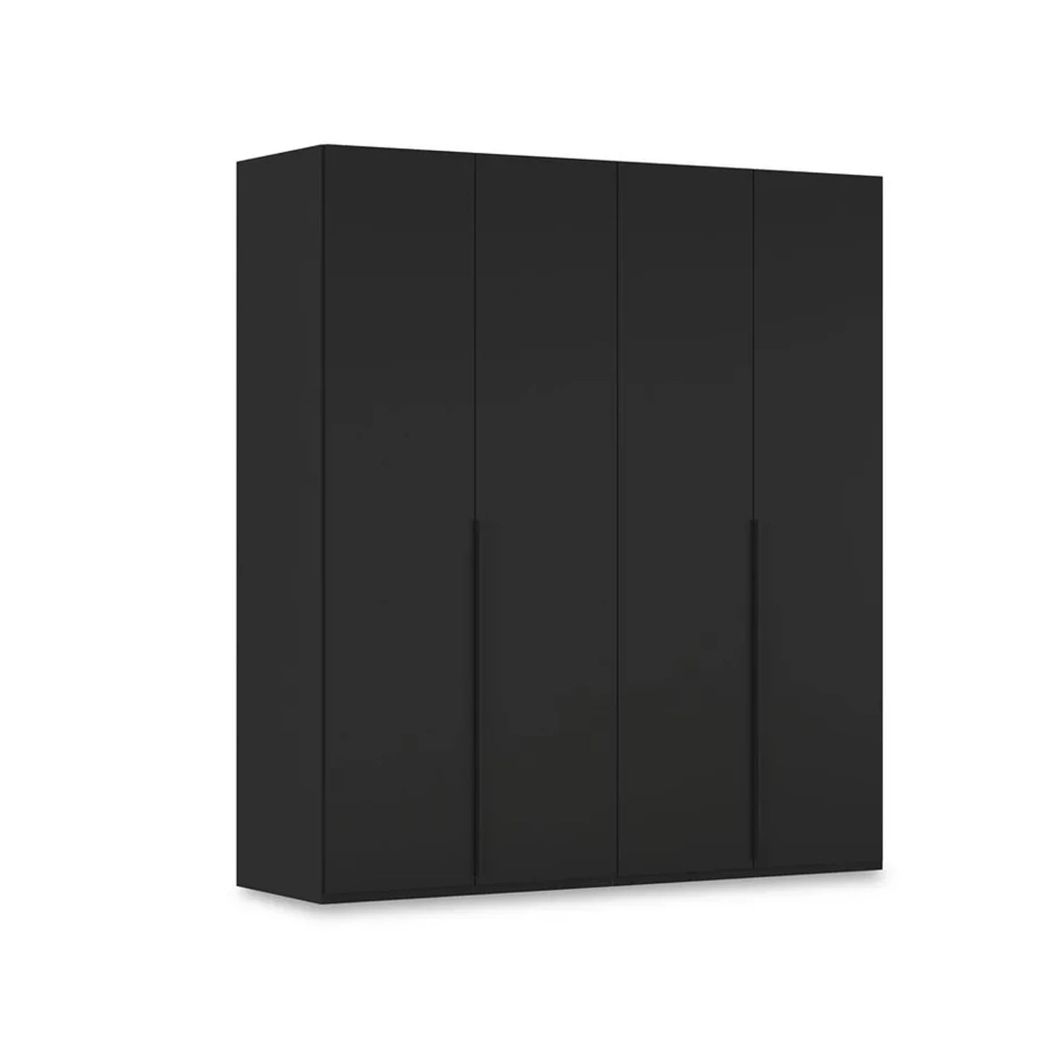 Rauch Heaven 4 Door Hinged Wardrobe with Décor Doors in Black