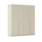 Rauch Heaven 4 Door Hinged Wardrobe with Décor Doors in Champagne