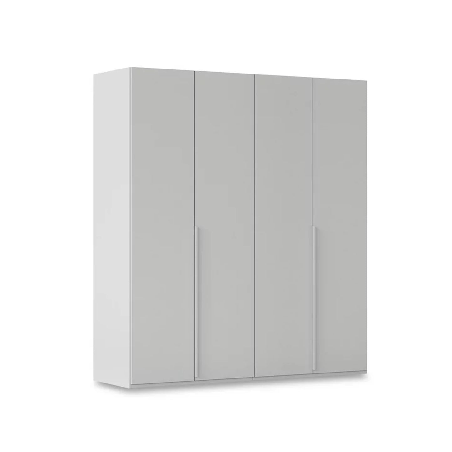 Rauch Heaven 4 Door Hinged Wardrobe with Décor Doors in Silk Grey