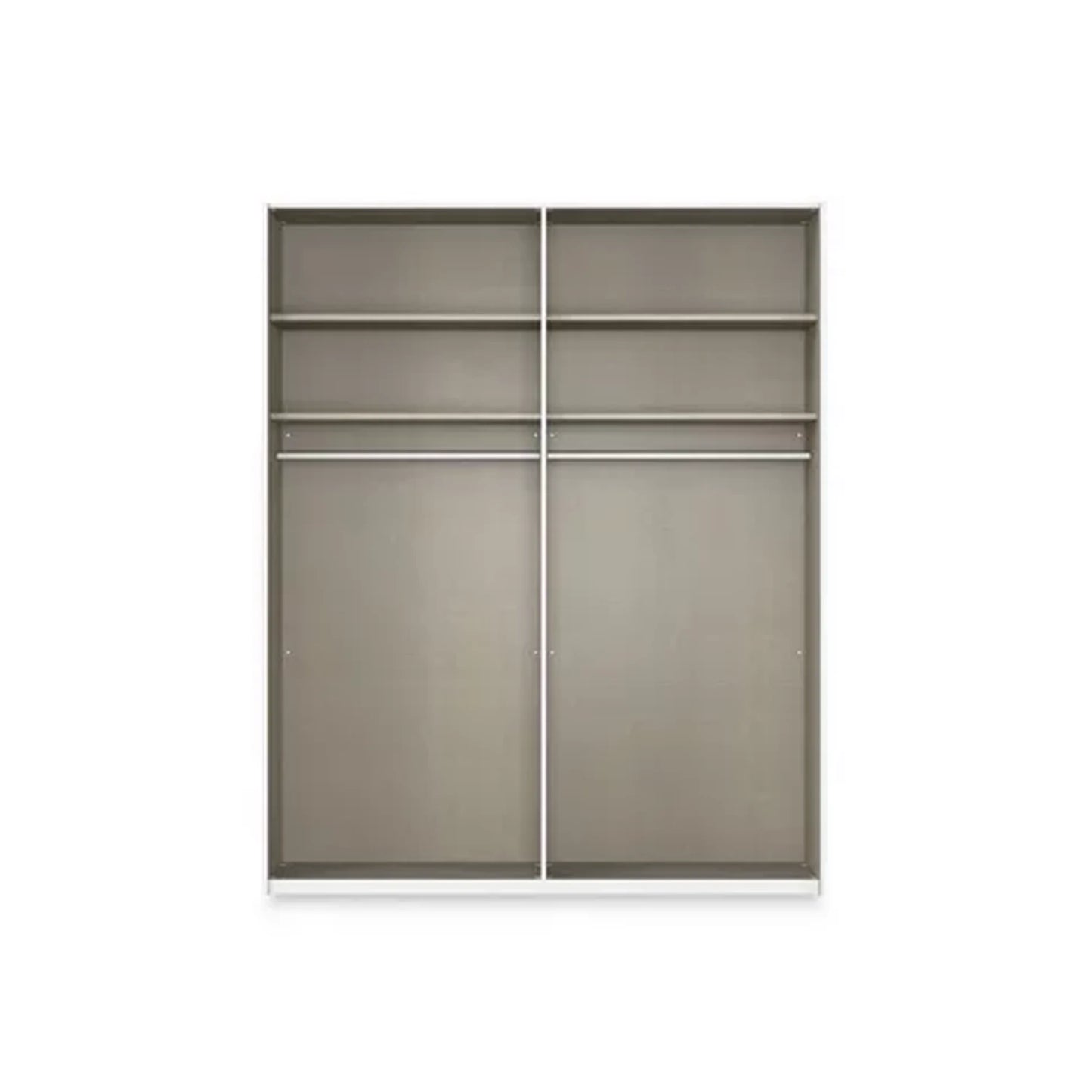 Rauch Haven 2 Door Slider Wardrobe with Glass Doors - Internal Compartment