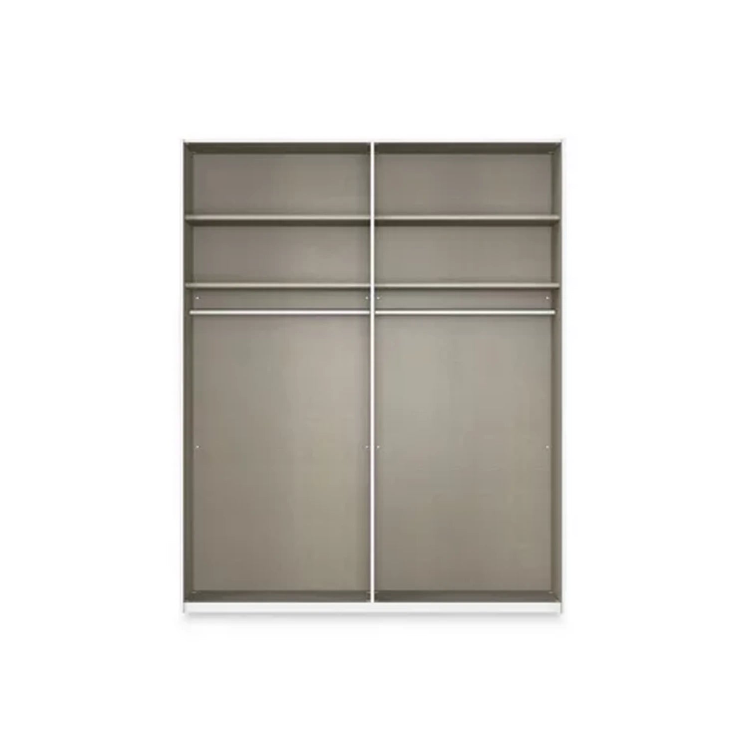 Rauch Haven 2 Door Slider Wardrobe with Glass Doors - Internal Compartment