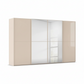 Rauch Supreme Duo Champagne Glass Sliding 4 Door Wardrobe with Mirror width 320cm, 360cm and 400cm