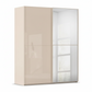 Rauch Supreme Duo Champagne Sliding 2 Door Wardrobe with Mirror