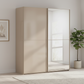 Rauch Supreme Duo Fango Sliding 2 Door Wardrobe with Mirror