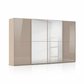 Rauch Supreme Duo Fango Sliding 4 Door Wardrobe with Mirror